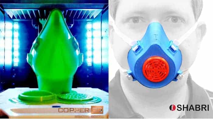 Example of open-source reusable face masks using 3D printable antimicrobial materials